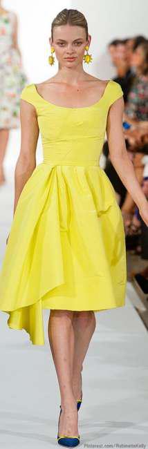 Fashion sets yellow dress for winter 1 - Η μόδα ορίζει κίτρινο φόρεμα για το χειμώνα