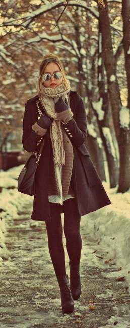 stylish combinations to put dress in winter 3 - Οι stylish συνδυασμοί για να βάλεις φόρεμα το χειμώνα