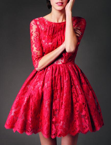 kokkino forema 3 - Κοντό κόκκινο φόρεμα για γάμο